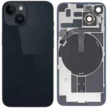 Kraze4blaze Apple iPhone 14 Plus Real Housing Glass + Camera Lens + Metal Plate + Magsafe Magnets Back Panel