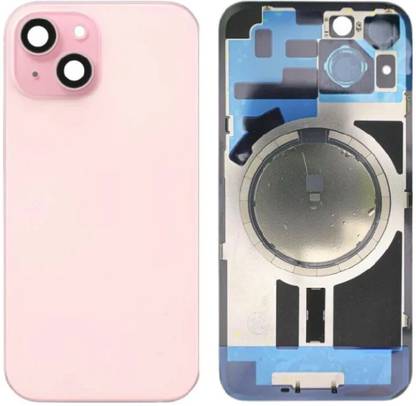 KezeMize Apple iPhone 15 Real Housing Glass + Camera Lens + Metal Plate + Magsafe Magnets Back Panel