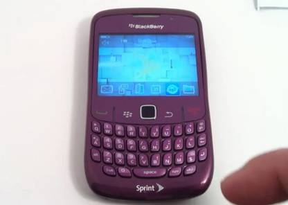Mofii Mobile Blackberry 8520 Curve Purple Refurbished Qwerty Keypad Mobile Blacberry Digitizer Panel