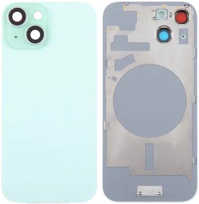 Kraze4blaze Apple iPhone 15 (Real Housing Glass + Camera Lens + Metal Plate + Magsafe Magnets) Back Panel