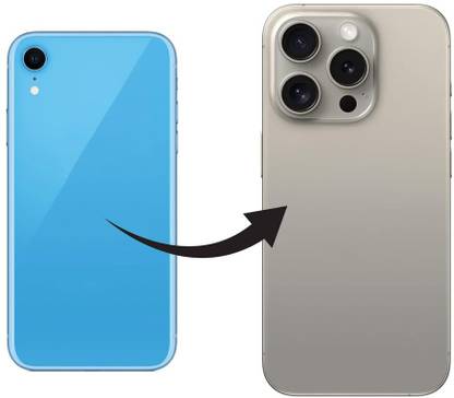 Jaaro iPhone XR to iPhone 15 Pro Converter | Rear Housing Assembly | Upgrade Chassis Replacement Full Panel