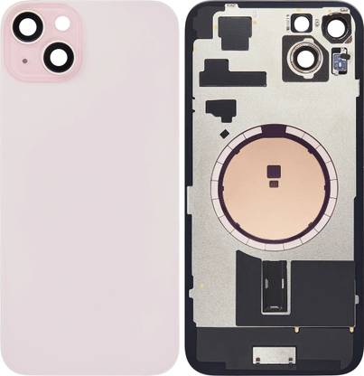 Spares4ever iPhone 15 Plus Pink Replacement Glass with Camera Lens and Magsafe Magnet Back Panel