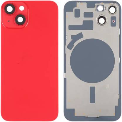 Kraze4blaze Apple iPhone 14 (Real Housing Glass + Camera Lens + Metal Plate + Magsafe Magnets) Back Panel