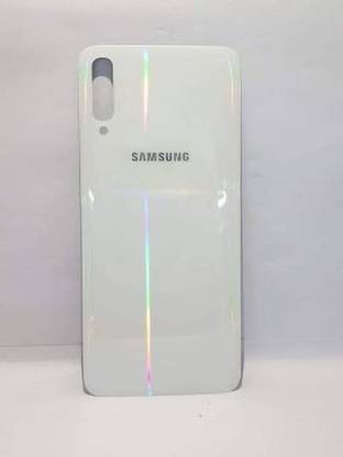 SPAREWARE Samsung Samsung Galaxy A50 : White (WITH ALL BRAND LOGO) Back Panel