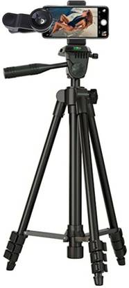 TechKing 2 in 1 (Wide+Macro) Clip on Mobile Camera Lens Kit With 3388 Tripod Mobile Phone Lens