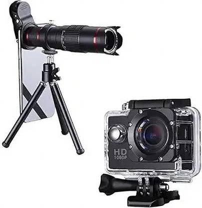 Lipzie Combo C604 26X Ultra HD Zoom Lens & 4K HD Mobile Telescope, Waterproof. Mobile Phone Lens