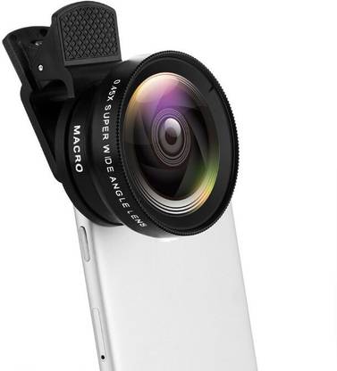 Wifton 0.45X Wide Angle Lens 15X Macro Lens 2 in 1 HD Camera Kit-H7 Mobile Phone Lens