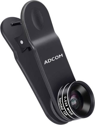 ADCOM 2 in 1 (Macro + Wide Angle) Mobile Camera Lens - Compatible with All Devices Mobile Phone Lens