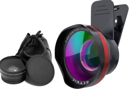 Malvoka Pro 2 in 1 (Wide+Macro) Clip on Mobile Camera Lens Kit for iPhone,Samsung Mobile Phone Lens