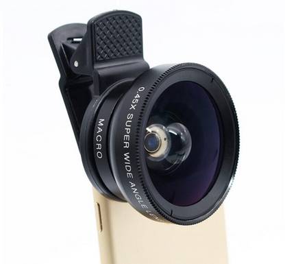 ASTOUND Mobile Phone Lens Kit 0.45X Wide Angle + 10X Macro Clip-on Lens-T4 Mobile Phone Lens