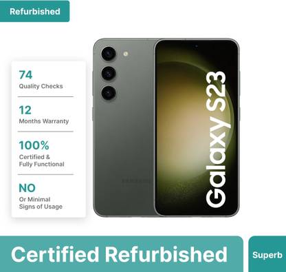 (Refurbished) SAMSUNG Galaxy S23 5G (Green, 256 GB)