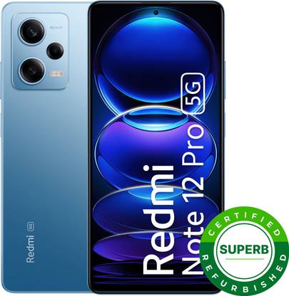 (Refurbished) REDMI Note 12 Pro 5G (Glacier Blue, 256 GB)