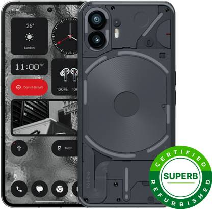 (Refurbished) Nothing Phone (2) (Dark Grey, 256 GB)