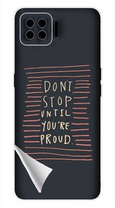 Printc Dont stop until you proud quote image for Oppo-F7 Mobile Skin