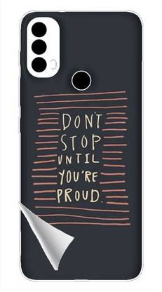 Printc Dont stop until you proud quote image for Motorola-Moto-G6-play Mobile Skin