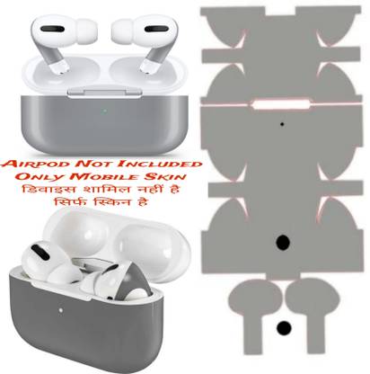 MEHJ AIRPODS PRO (GREY)(AIRPODS NOT INCLUDED)ONLY SKIN WRAP VINYL(KK2 Mobile Skin