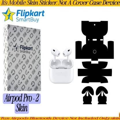 Flipkart SmartBuy AIRPOD PRO 2 SKIN BLACK IT READY TO USE(DEVICE NOT INCLUDED)AB332 Mobile Skin