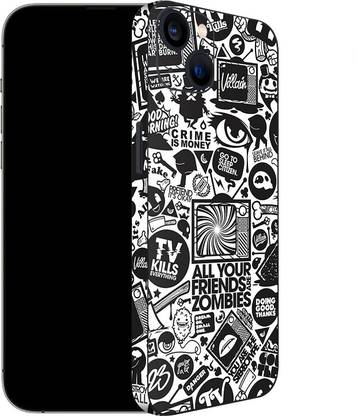 VAMP White Abstract Skin for iPhone 13 Mini Mobile Skin