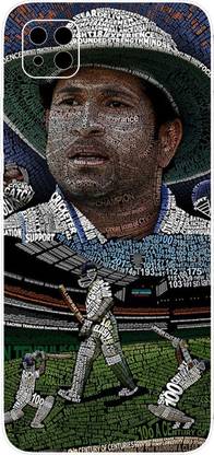 Printc Poco C3 - Sachin Tendulkar Pattern Multicolor Mobile Skin Mobile Skin