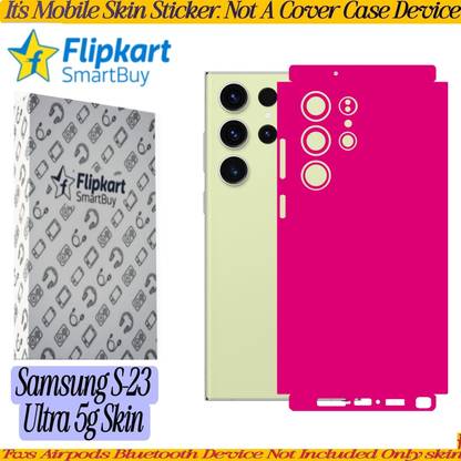 Flipkart SmartBuy samsung s23 ultra 5g skin edge 2 edge cutting ready to used _kw411 Mobile Skin