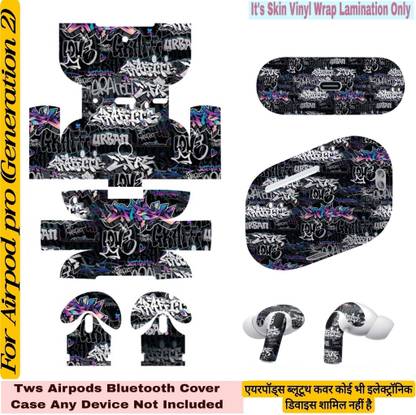 Flipkart SmartBuy airpod pro 2 generation 2 tws skin urban graffti skin 457 Mobile Skin