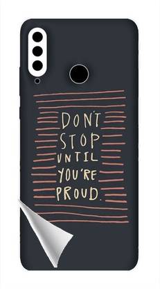 Printc Dont stop until you proud quote image for Huawei-P-Smart-2017 Mobile Skin