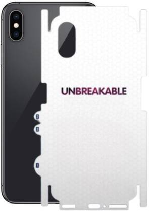 A3sprime Back Screen Guard for Apple iPhone XS Max, |Unbreakable Soft Transparent Back Skin Protector|, (Color - Transparent)