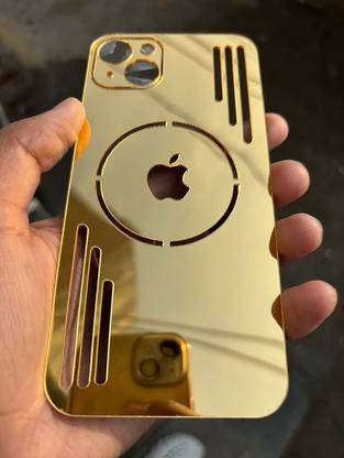 NEWME I PHONE 13 BACK PANNEL ACRYLIC SHEET MOBILE SKIN (GOLD) Mobile Skin