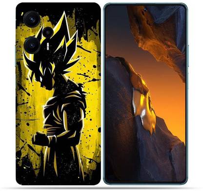 Gizmo Wraps Poco F5 5g, Yellow Goku Mobile Skin