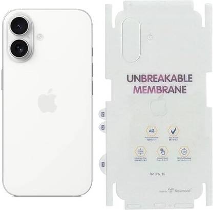 GET PAY Iphone 16 unbreakable premium membrane for back Mobile Skin