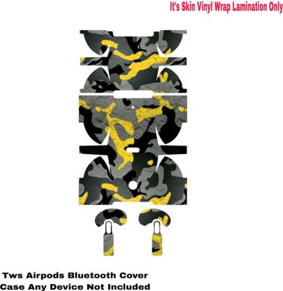 Flipkart SmartBuy airpod pro skin tws skin super ultra matte finish camouflage design _kn219 Mobile Skin
