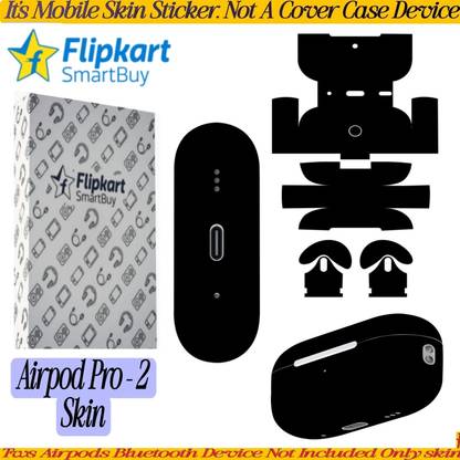 Flipkart SmartBuy AIRPOD PRO 2 SKIN BLACK ITS READY TO USED (DEVICE NOT INCLUDED)603 Mobile Skin