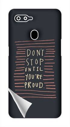 Printc Dont stop until you proud quote image for Oppo-A57 Mobile Skin