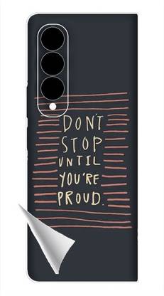 Printc Dont stop until you proud quote image for Samsung-M01-Core Mobile Skin