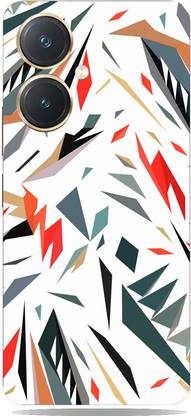 स्किनोमेनिया Multicolor Pattern Mobile Back Skin Or Vinyl Wrap For Vivo Y27 Mobile With Camera Protector (Back + Camera + Sides) Vivo y27 मोबाइल स्किन