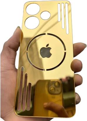 GPTECK TECNO SPARK GO 2024 Gold Mirror Finish Back Panel Mobile Skin