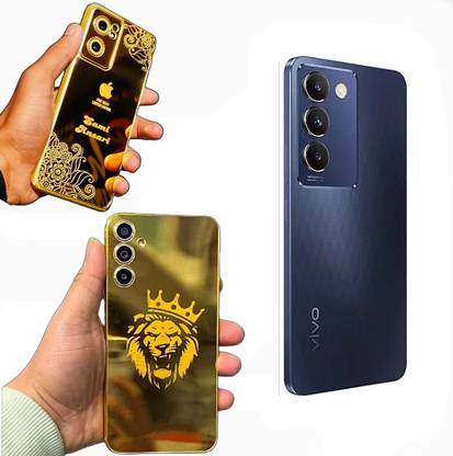 Almas Vivo t3 5G Luxury Golden Back Cover Mobile Skin