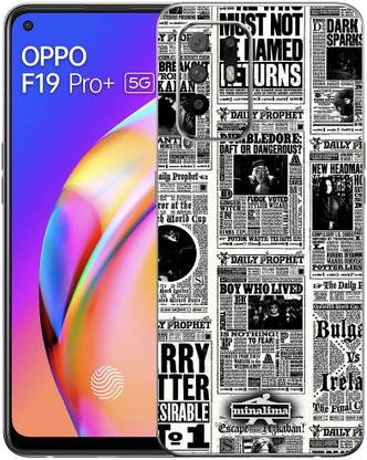 FCS Oppo F19 Pro + Printed Back Skin, Oppo F19 Pro Plus 5G Newspaper Mobile Skin