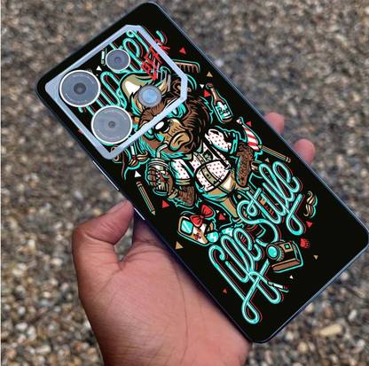 टीजे क्रिएशन High Quality Hipster Life Back Screen Protector, Skin Or Vinyl Wrap forinfinix Hot40i forinfinix gt10 prowith Camera Protector (Back + Camera + Sides) Infinix GT10 Pro मोबाइल स्किन