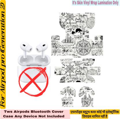 Flipkart SmartBuy COMPETABLE FOR AIRPOD PRO SKIN(2ND GEN)N.E.W.S.WHITE.MJ332 Mobile Skin