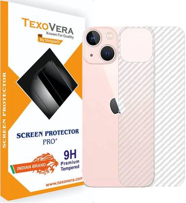 TEXOVERA APPLE iPhone 13, iPhone 13, 3D Carbon Fibre Transparent Back Skin Matte Finish Mobile Skin