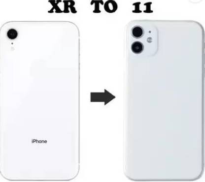 zebisco Back Screen Guard for Iphone XR to Iphone 11 Converter Skin White