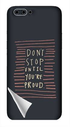 Printc Dont stop until you proud quote image for Oppo-R9s-Plus Mobile Skin