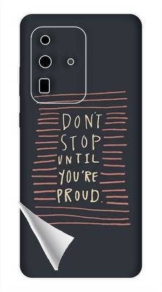 Printc Dont stop until you proud quote image for Samsung-S22-Ultra Mobile Skin