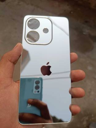 TWROP OPPO A3X 5G ACRYLIC MIRROR APPLE LOGO.. Mobile Skin