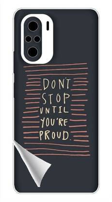 Printc Dont stop until you proud quote image for Redmi-Note-3 Mobile Skin