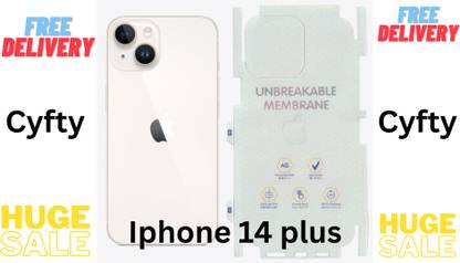 cyfty Back Screen Protector Unbreakable Membrane Compatible with iPhone 14 Plus Mobile Skin