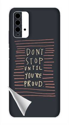 Printc Dont stop until you proud quote image for Redmi-10-1 Mobile Skin