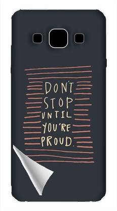 Printc Dont stop until you proud quote image for Samsung-Galaxy-A13 Mobile Skin