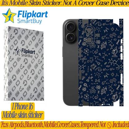 Flipkart SmartBuy I PHONE 16_mobile skin back+side back panel CH1CH2CH3_OH31vc277 Mobile Skin